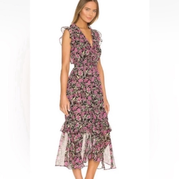 REVOLVE MISA LOS ANGELES Kidada Maxi Dress - Flora Fuchsia, XS - Picture 2 of 13